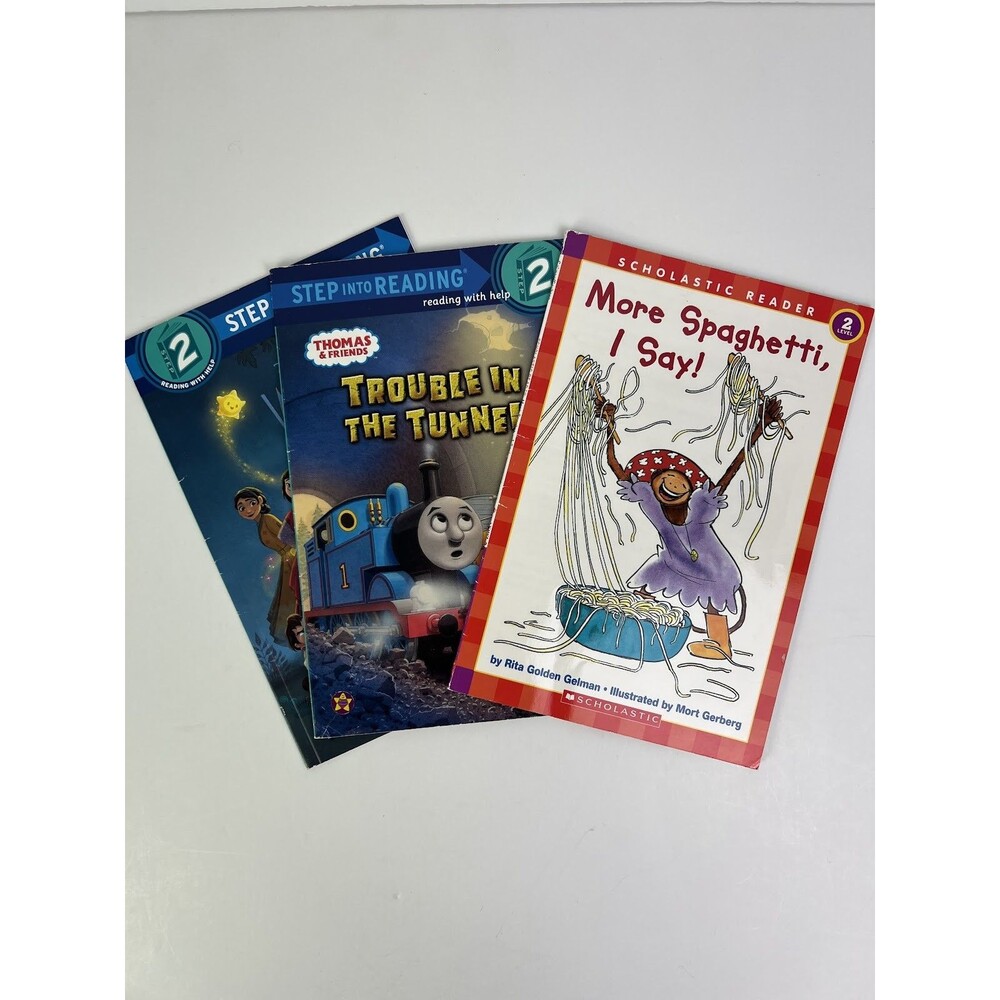 Lot of 3 Level 2 Step Into Reading Books Disney Wish Thomas Scholastic Learning